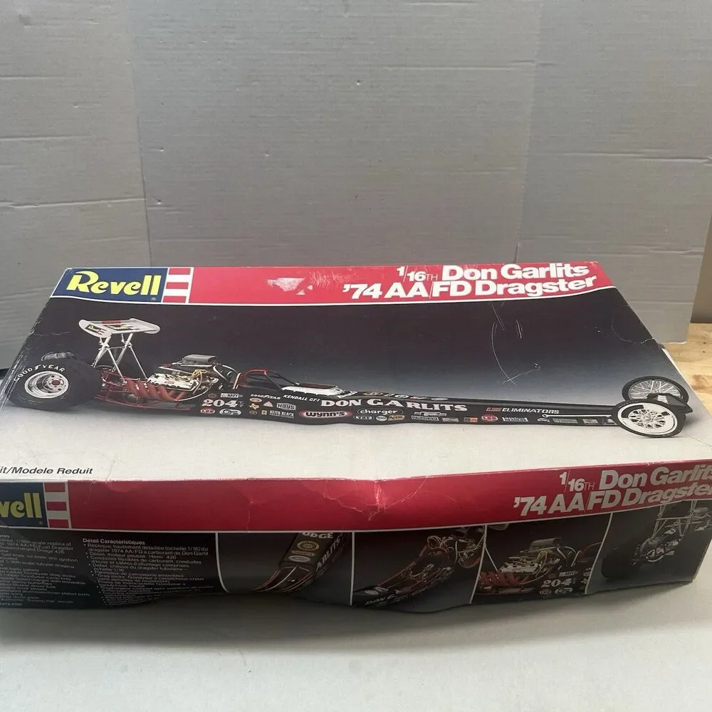 1/16 Revell Don Garlits '74 AA/FD Dragster #7472 Model Kit - Partially Built
